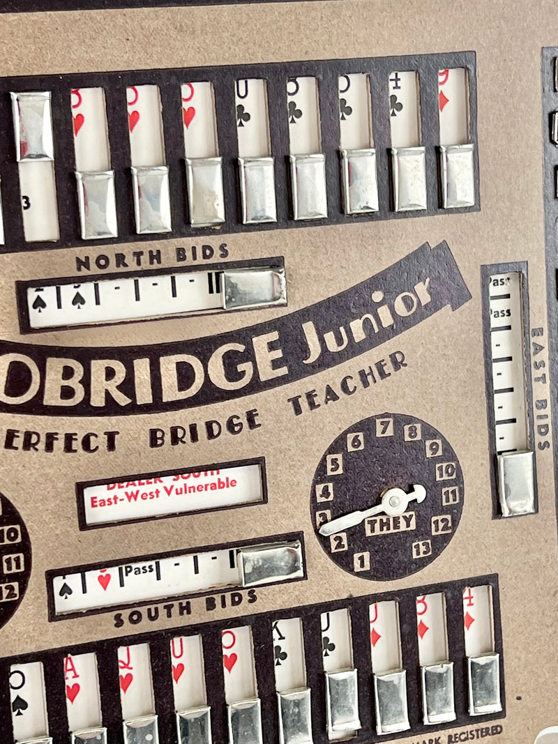 Vintage 1938 Autobridge Junior Bridge Teaching Game
