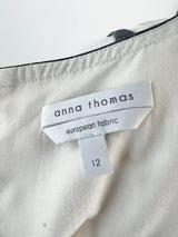Anna Thomas Black + White Sheath Dress - AU12