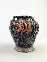 Handcarved Macassar Ebony Vase