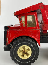 Vintage Clover Red Diecast Dump Truck