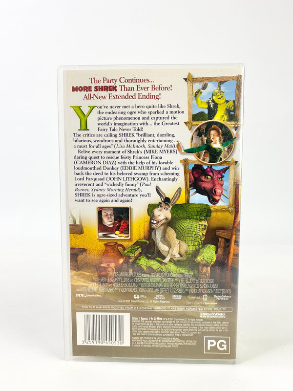 Shrek Extended Ending VHS