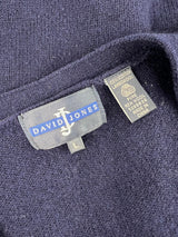 Vintage David Jones Argyle Knit Wool Cardigan - L