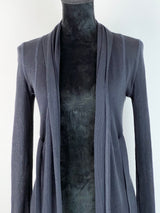 Scanlan Theodore Inky Blue Longline Knit Cardigan - AU6-10
