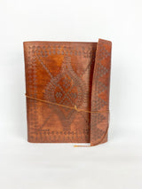 Handcrafted Larger Leather & Black Paper Journal/Sketchbook/Photography Album
