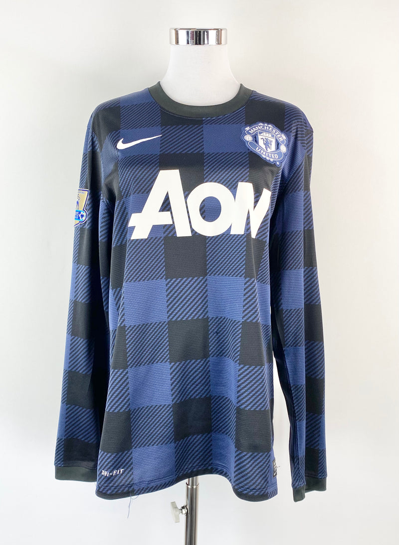 Manchester United Blue Plaid Long Sleeve 'Mehmeti 16' Top - S