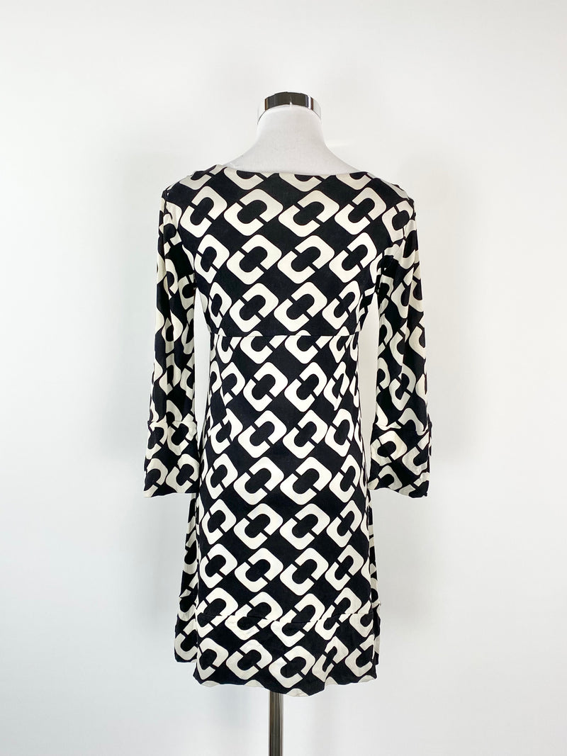 Diane Von Furstenberg Long Sleeve Mod Dress - AU10