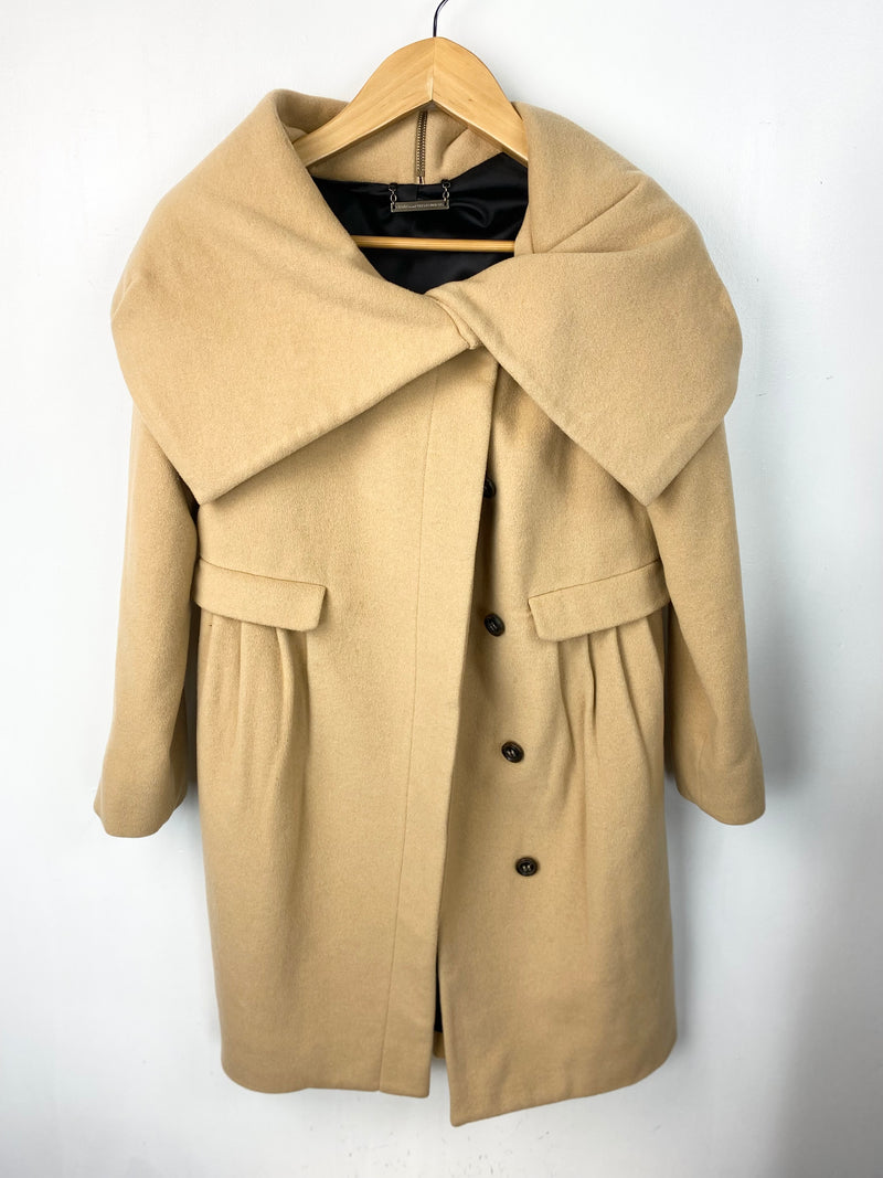 Diane von Furstenberg Wool Cashmere Caramel Coat - AU 10