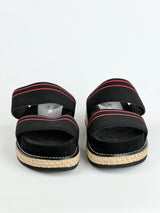Alias Mae Black + Red Flatform Sandals - EU36