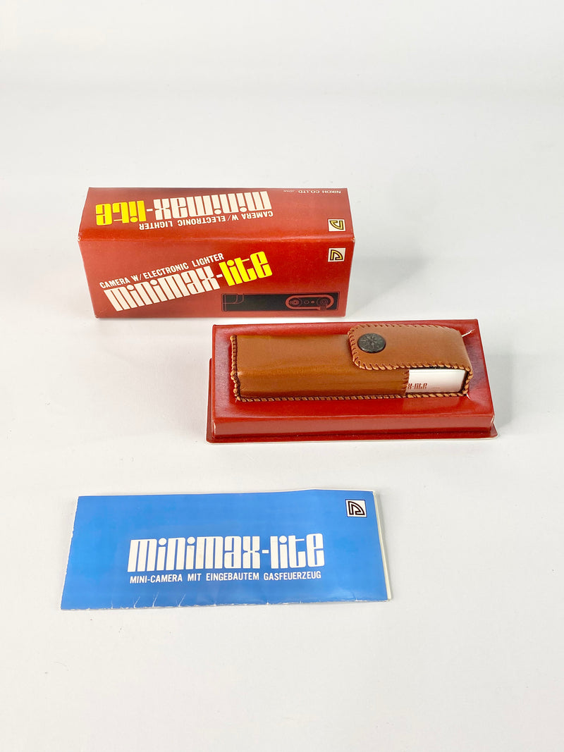 Vintage 80s MiniMax-Lite Camera with Electronic Lighter